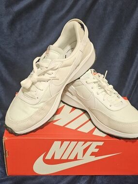 Nike White Retro Running Sneakers